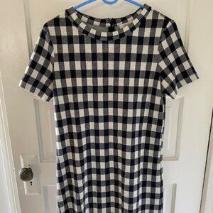 Tyler Boe Blue Checkered Dress
